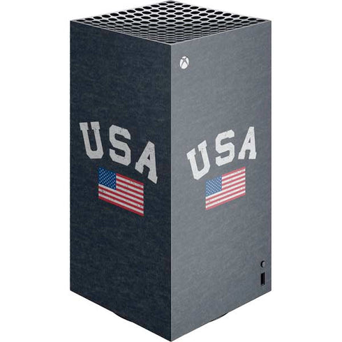 USA with American Flag XBox Series X Digital Edition Console Skin